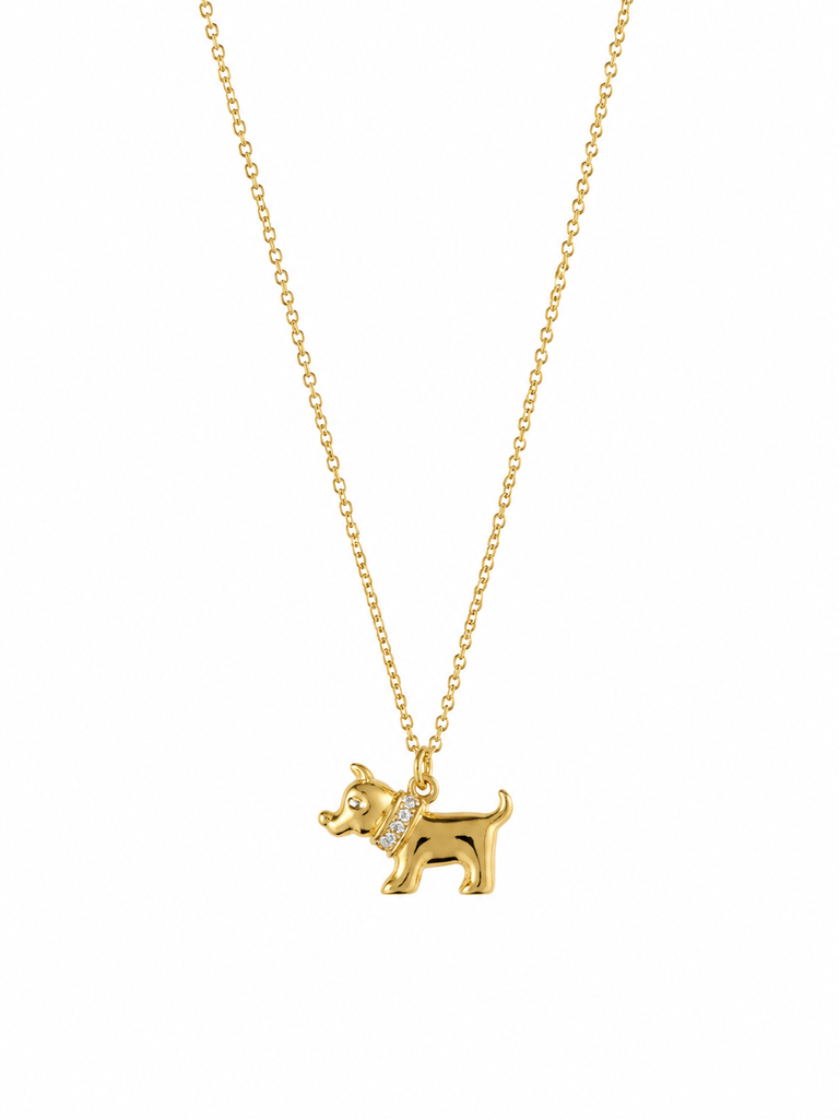 Hondjes ketting goud