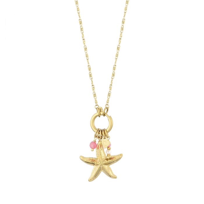 Zeesterren ketting goud