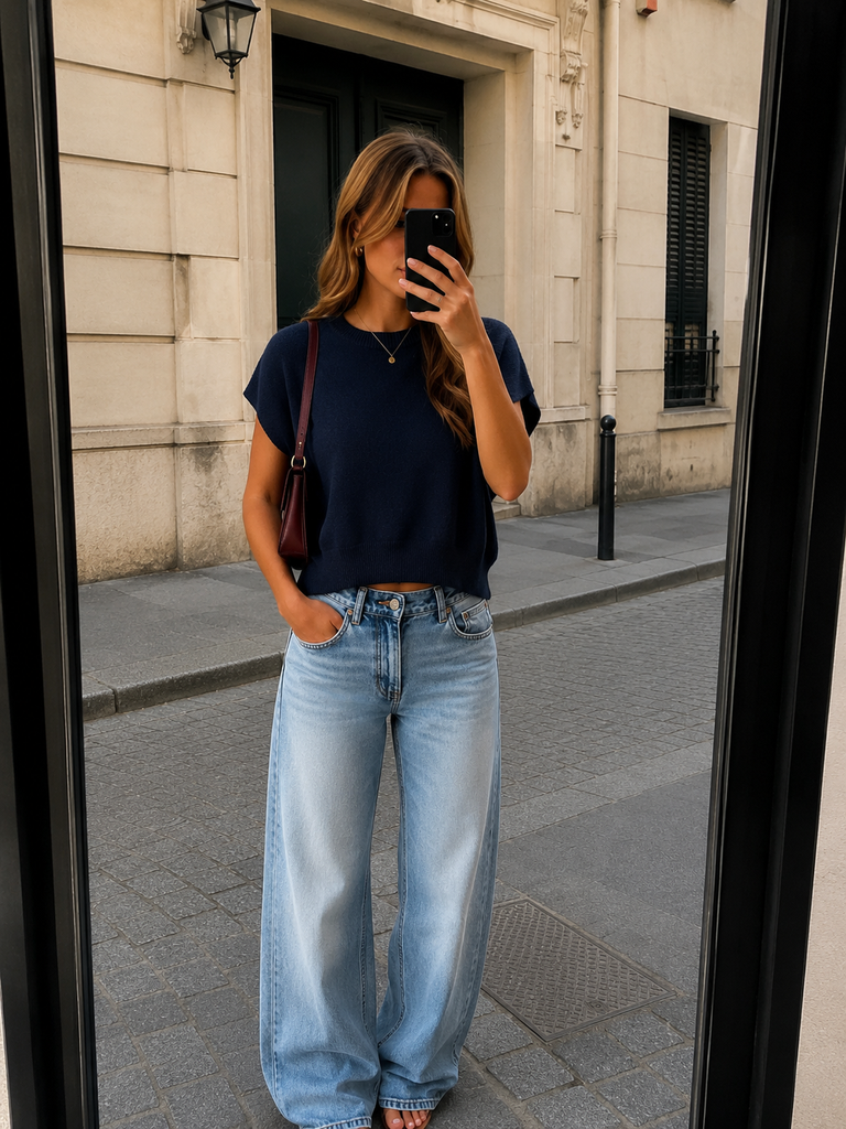 Bea top one-sized (Blauw)
